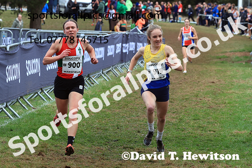 Senior Womens 2024 National Cross Country Relays, Berry Hill Park, Mansfield.   Photo: David T. Hewitson/Sports for All Pics